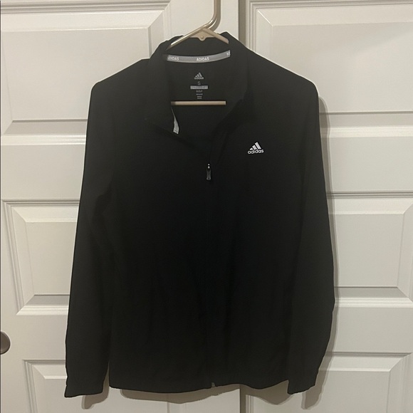 Adidas Black Full-Zip Jacket - Picture 1 of 2